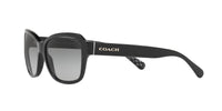 Thumbnail for Coach HC8232 Sunglasses, Black/Dark Grey Gradient, 56 mm