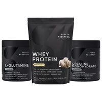 Thumbnail for Sports Research® Recovery Matrix - Whey Isolate Protein Powder 2.1lb + L-Glutamine 10.58 Oz + Creatine Monohydrate 10.58 Oz