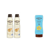 Thumbnail for Hawaiian Tropic Weightless Hydration Clear Spray Sunscreen SPF 15 Twin Pack 6oz Each & Everyday Active Lotion Sunscreen SPF 15 8oz