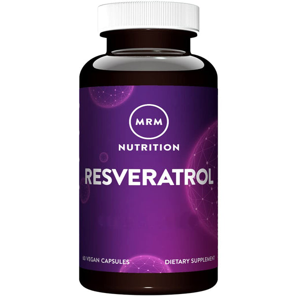 MRM Nutrition Resveratrol 100mg - For Women and Men - Natural Trans-Resveratrol Antioxidant Supplement for Cellular Health, Aging Support, and Nutritional Wellness, Vegan, Gluten-Free - 60 Servings