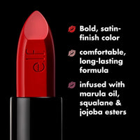 Thumbnail for e.l.f. O Face Satin Lipstick, Richly Pigmented, Nourishing & Long-Lasting Creamy Lipstick, Infused With Jojoba, Vegan & Cruelty-Free, No Regrets