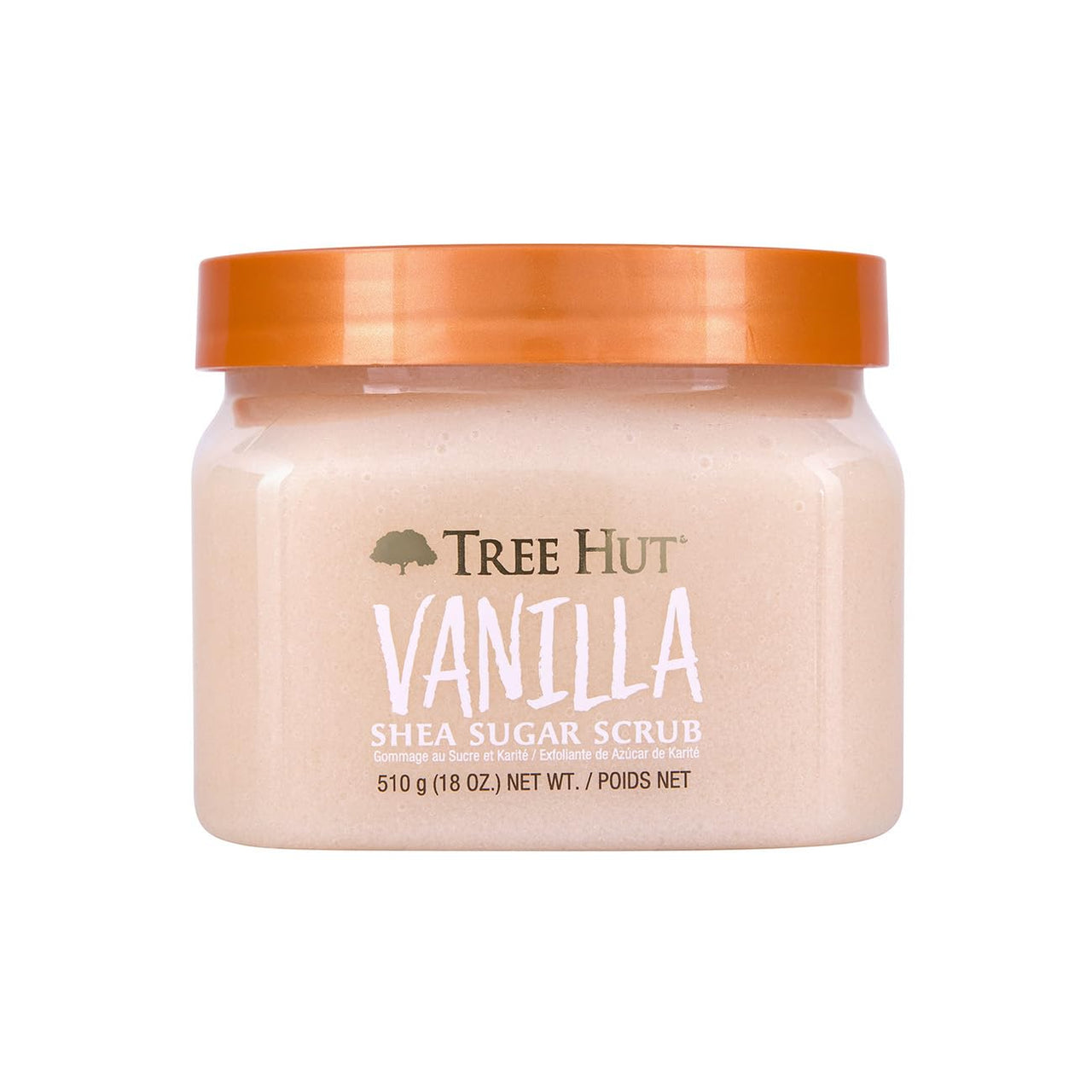 Tree Hut Vanilla Shea Sugar Exfoliating & Hydrating Body Scrub, 18 oz