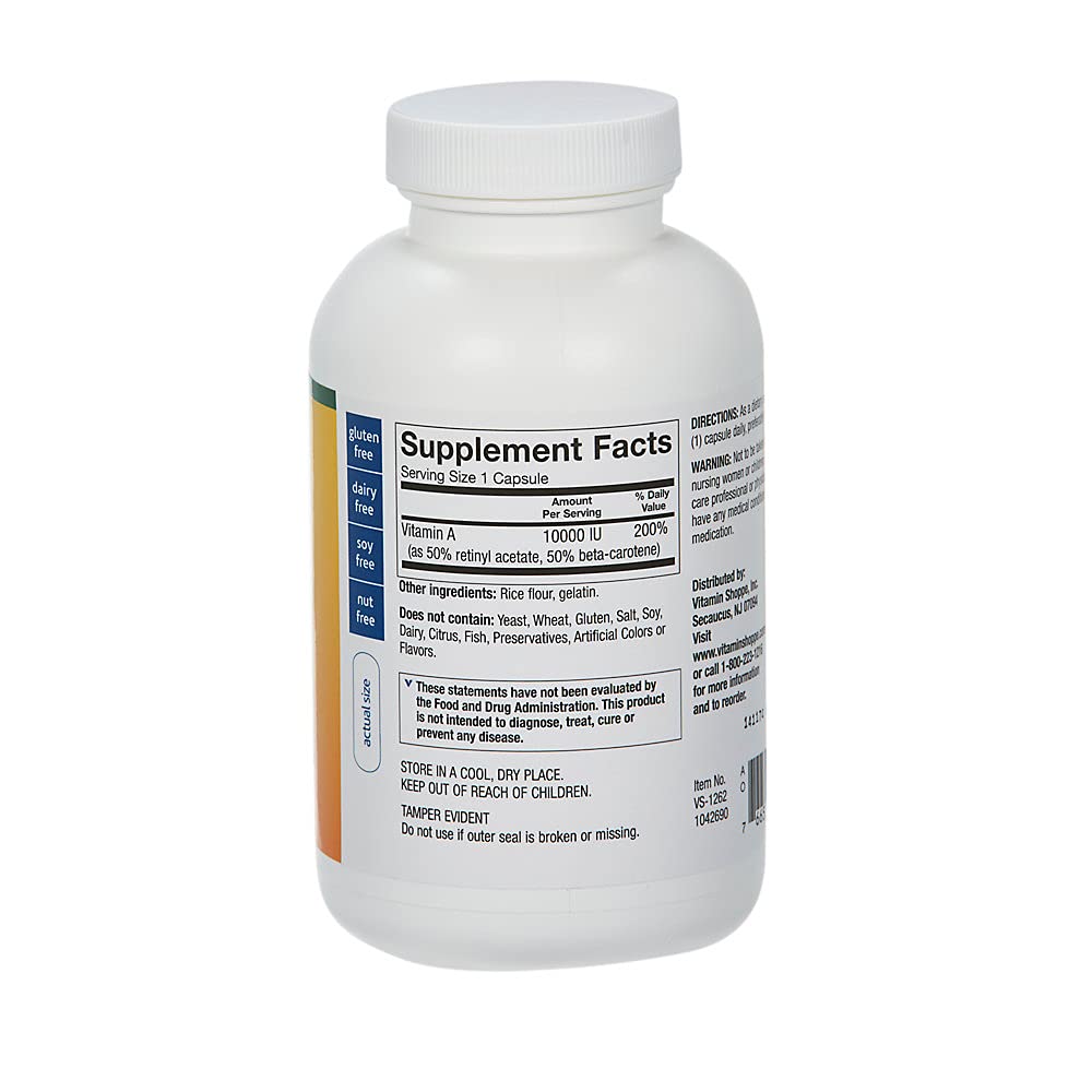 Non Oily Dry A 10000 IU Capsules by The Vitamin Shoppe