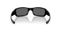 Thumbnail for Oakley Men's OO9238 Fives Squared Rectangular Sunglasses, Polished Black/Black Iridium Polarized, 54 mm