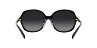 Thumbnail for COACH HC8360F Low Bridge Fit Sunglasses, Black/Grey Gradient Polarized, 58 mm
