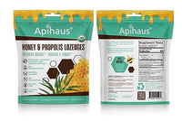 Thumbnail for Apihaus Honey and Propolis Lozenges with Eucalyptus, Freshens Breath - Soothes a Throat- Immune Support with Vitamin C, Vitamin D and Zinc, 20 Count