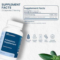 Thumbnail for Life Enhancement High Potency 1020 mg Potassium Supplement for Muscle, Brain & Bone Health - No Additives High Absorption Elemental Potassium Supplement, Made in USA (240 Capsules – 120 Servings)