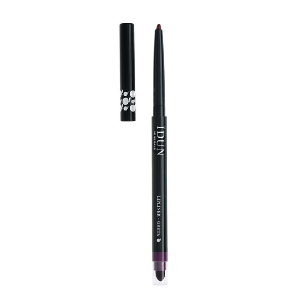 Idun Minerals - Lip Liner - Define Your Lips For A Perfectly Contoured Pout - Balanced Blend Of Emollients And Waxes - Creamy Texture And Smooth Silky Finish - Soft - Greta Bordeaux - 0.01 Oz