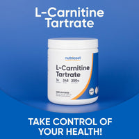 Thumbnail for Nutricost L-Carnitine Tartrate Powder (250 Grams) - 1 Gram per Serving, 250 Servings