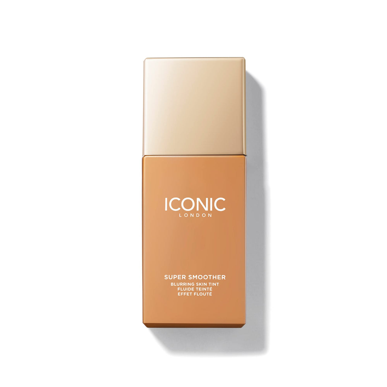 ICONIC LONDON Super Smoother Blurring Skin Tint | Light to Medium Coverage, Hydrating, Ultra-Lightweight Tinted Moisturizer, Cruelty-Free, Vegan Makeup (Golden Medium) 1.01 Fl oz