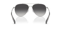 Thumbnail for COACH Women's HC7169 Aviator Sunglasses, Shiny Silver/Grey Gradient, 57 mm
