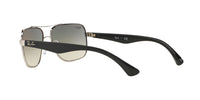 Thumbnail for Ray-Ban Men's RB3483 Metal Square Sunglasses, Silver/Grey Gradient, 60 mm