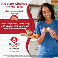 Thumbnail for Health Plus Super Colon Cleanse 60 Day Supply of Gentle Gut Cleanse Detox, Psyllium Husk, Probiotics for Constipation Relief & Digestive Support, 240 Capsules