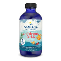 Thumbnail for Nordic Naturals Children’s DHA, Strawberry - 8 oz for Kids - 530 mg Omega-3 with EPA & DHA - Brain Development & Function - Non-GMO - 96 Servings