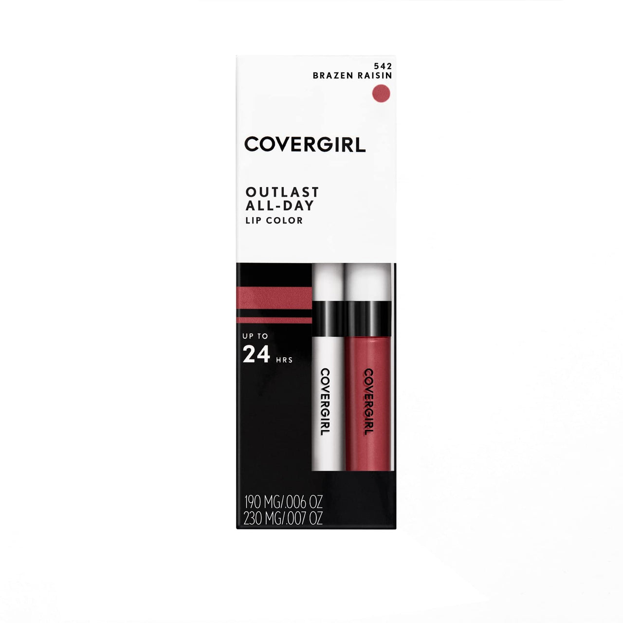 COVERGIRL, Outlast All-Day Moisturizing Lip Color, Brazen Raisin .13 oz (4.2 g) 1 Count (Packaging may vary)
