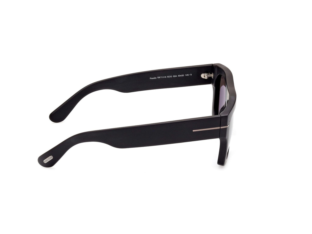 Tom Ford FAUSTO FT 0711-N Matte Black/Smoke 53/20/145 unisex Sunglasses