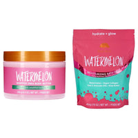 Thumbnail for Tree Hut Watermelon Whipped Shea Butter and Bath Soak Bundle, 8.4oz Butter, 16oz Soak