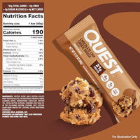 Thumbnail for Quest Nutrition Chocolate Chip Cookie Dough - High Protein, Low Carb, Gluten Free, Keto Friendly, 2.12 Oz, 20 Count (4 Packs of 5)