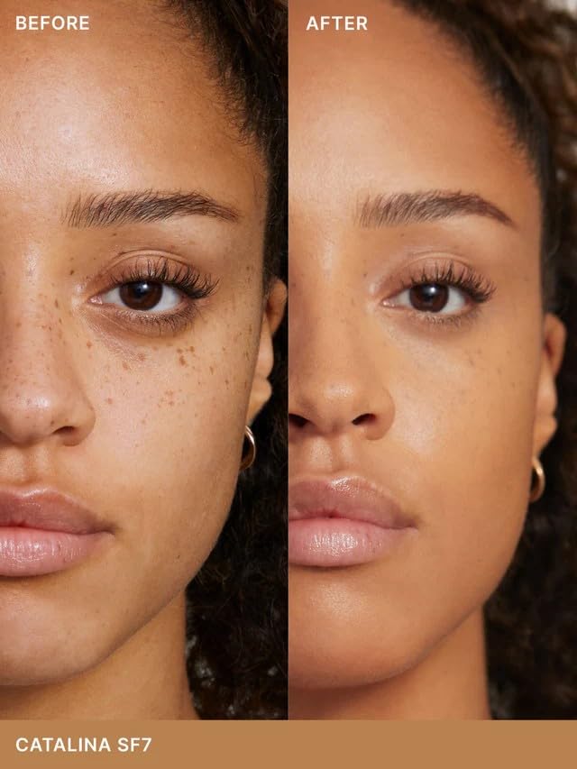 ILIA - True Skin Serum Foundation | Non-comedogenic, Cruelty-Free, Vegan, Weightless Feel, Buildable Coverage, Safe For Sensitive Skin (Catalina SF7)