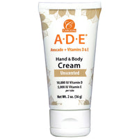 Thumbnail for Carlson - ADE Hand and Body Cream, Avocado Oil, 10000 IU Vitamin D, 5000 IU Vitamin E, Unscented, 2 oz