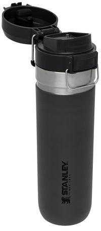 Thumbnail for Stanley Quick Flip GO Water Bottle 24 oz | Push Button Lid | Leakproof and Packable for Travel and Sports | Insulated Stainless Steel | BPA-Free | Charcoal