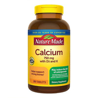 Thumbnail for Nature Made Calcium 300 Tablets 750 MG with D3&K