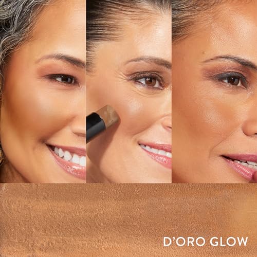 LAURA GELLER Italian Marble Bronzer Makeup Stick | Cream Finish Marbleized Contour for Natural Glow D'oro Glow