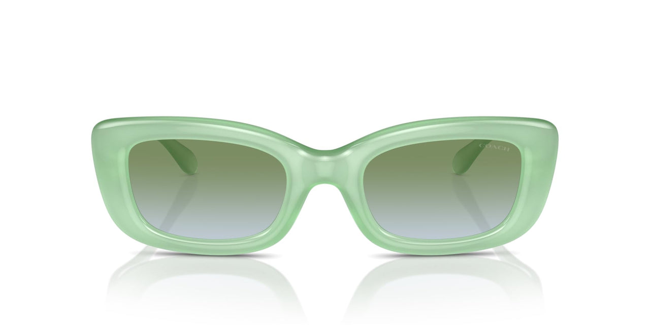 Coach Sunglasses HC 8390 U 5807I7 Cr610 Milky Mint Green Blue Gr