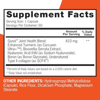 Thumbnail for Qunol 5-in-1 Joint Support Supplement, Fast Acting, One Pill Dose, Support Healthy Inflammation Response & Discomfort Caused by Overuse of Joints, Alternative to Glucosamine Chondroitin MSM, 60 Count