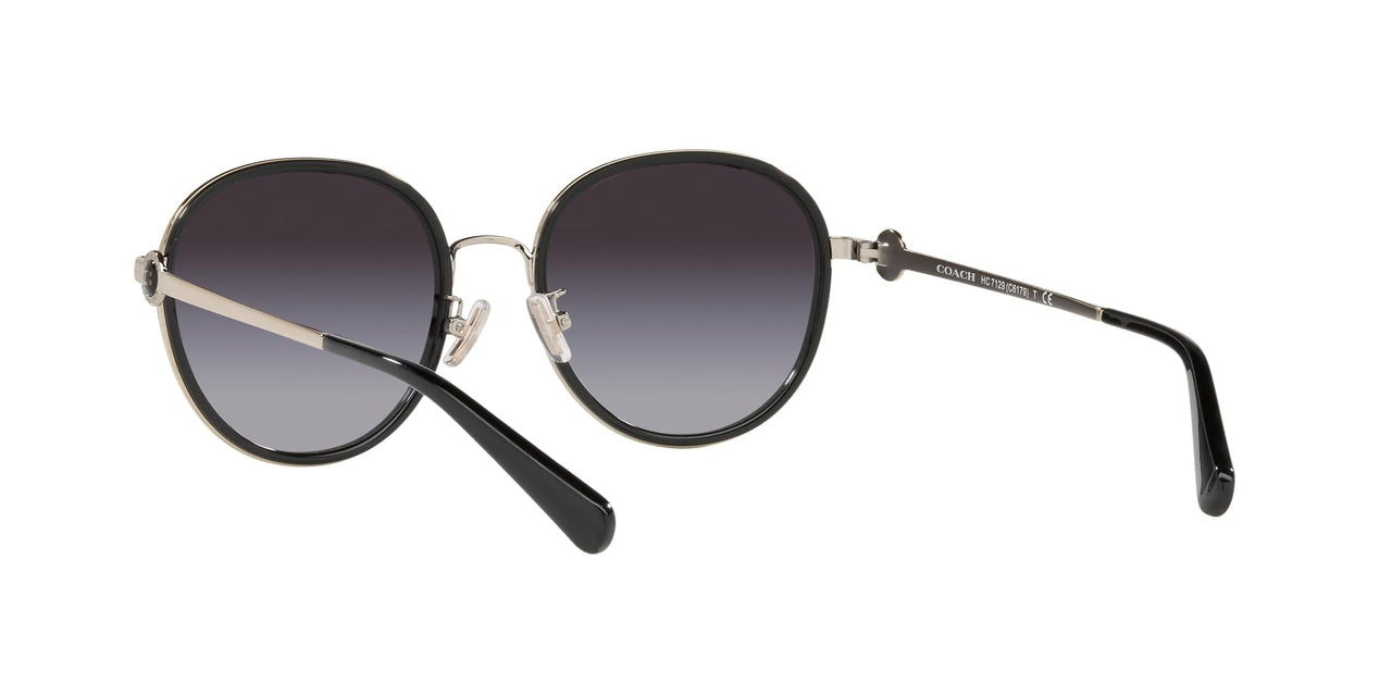 Coach Sunglasses HC 7129 50028G C6179 Black Grey Gradient