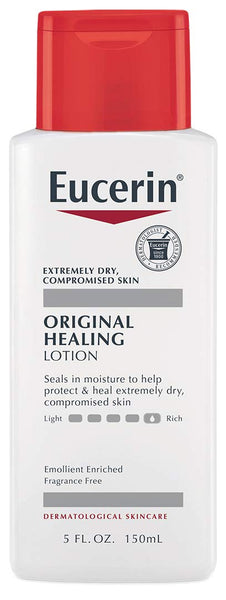 Eucerin Original Healing Lotion - Fragrance Free, Rich Lotion for Extremely Dry Skin - 5 Fl. Oz. Bottle