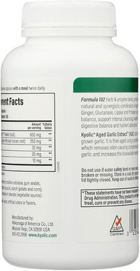 Thumbnail for Kyolic #102 Garlic W/Enzyme Veg 200 Cap
