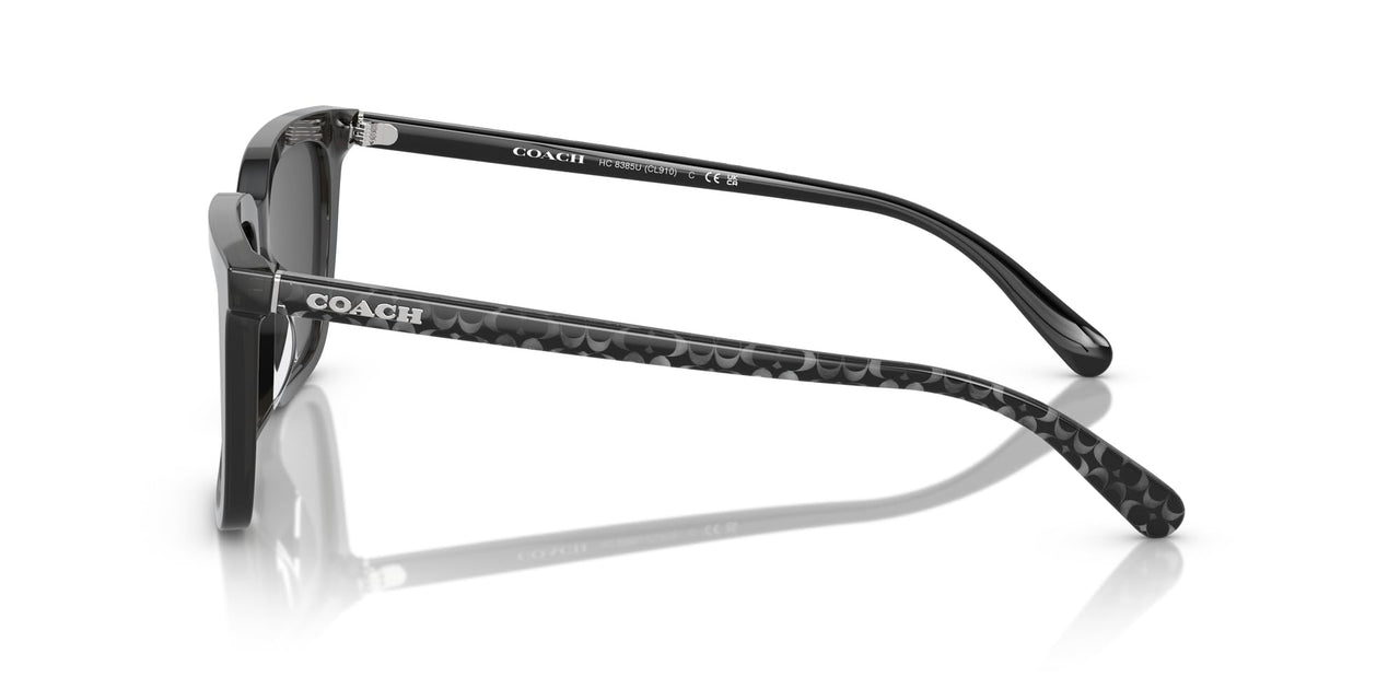 COACH Sunglasses HC 8385 U 579387 Cl910 Transparent Dark Grey Gr