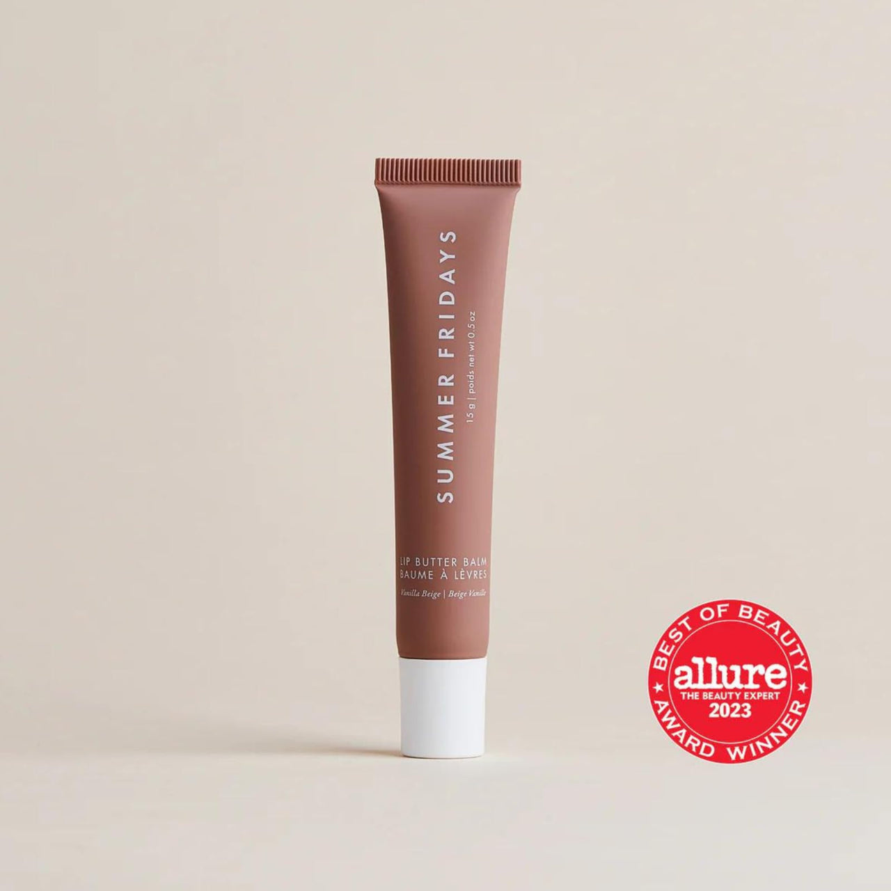 Summer Fridays Lip Butter Balm Day/Night Hydrating Lip Mask - Shea Butter, Vegan - Vanilla & Vanilla Beige (0.5 Oz/ea)