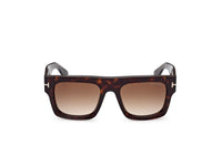 Thumbnail for Tom Ford FAUSTO FT 0711 Dark Havana/Light Brown Shaded 53/20/145 unisex Sunglasses