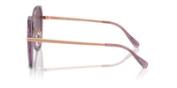 Thumbnail for COACH Women's HC8403D Square Sunglasses, Transparent Purple/Grey Purple Gradient Polarized, 59 mm