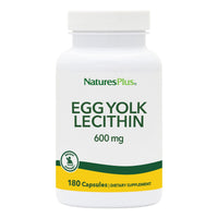 Thumbnail for NaturesPlus Egg Yolk Lecithin - 600 mg, 180 Capsules - Soy Free, Gluten Free - 90 Servings