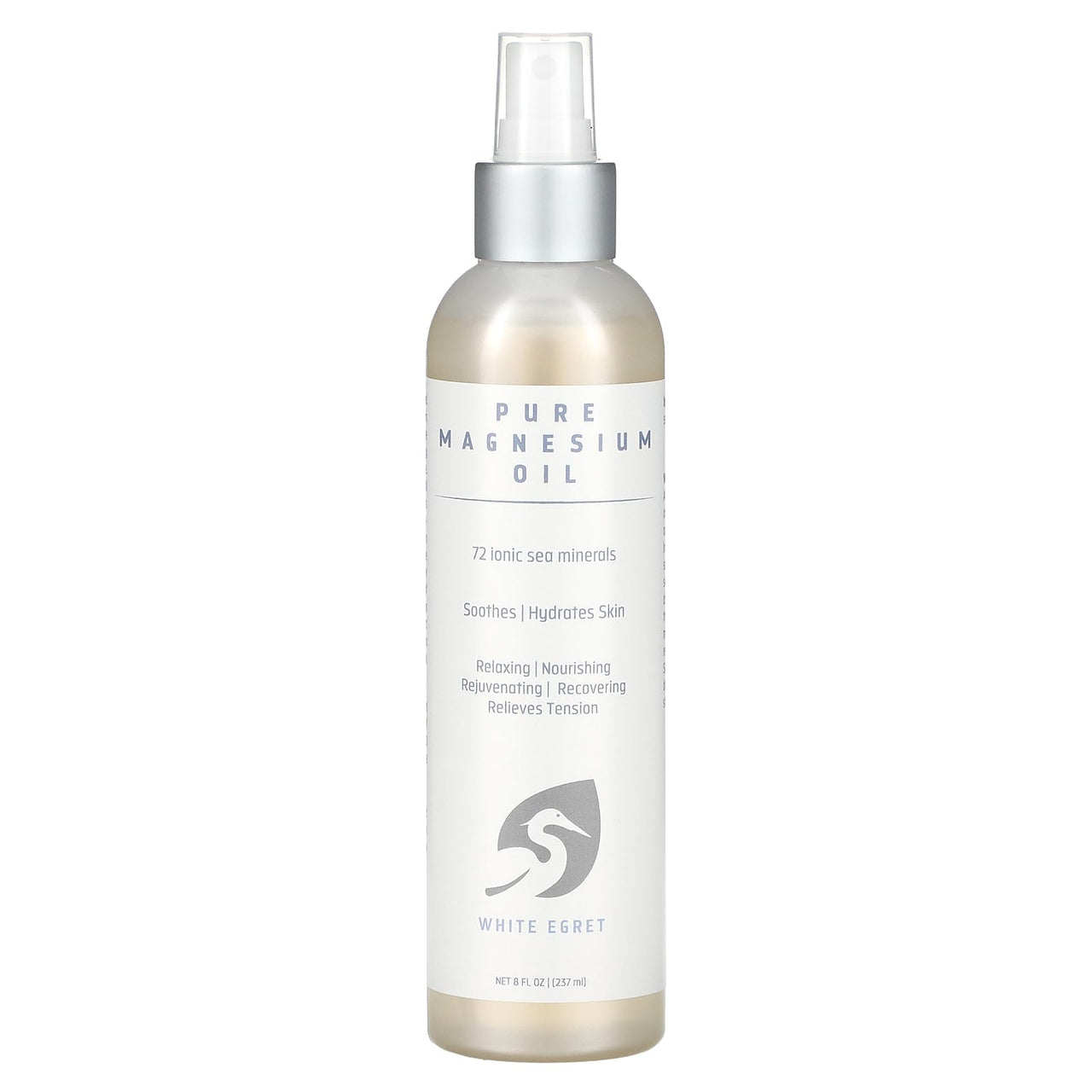 White Egret Pure Magnesium Oil, 8-Ounce