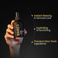 Thumbnail for BASED Sea Salt Spray, Natural Finish Sea Salt Spray for Hair, Volume & Texture, Infused with Kelp & Vitamin B5, Light & Non-Greasy, Paraben Free, No Drying Alcohols, 6.8 oz (Pack of 1)