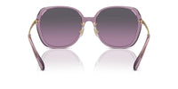 Thumbnail for COACH Sunglasses HC 8403 D 582590 Cr636 Transparent Purple Grey