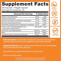 Thumbnail for Doctor's Best Fully Active Vitamin B Complex Supplement for Men & Women - Super Complex with Methylated B12 & Folate, B6, Biotin, Pantothenic Acid, & More, Energy Support Caps - 30 Veggie Capsules
