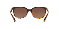 Thumbnail for COACH HC8132 Sunglasses, Black Tortoise Gradient/Brown Gradient Polarized, 57 mm