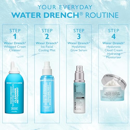 Peter Thomas Roth | Water Drench® Hyaluronic Cloud Cream Hydrating Refillable Moisturizer | Hyaluronic Acid Cream For All Skin Types, Line-Smoothing, Fragrance-Free