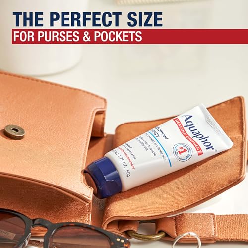 Aquaphor Healing Ointment Advanced Therapy Skin Protectant Skin Care Set, Body Moisturizer for Dry Skin, Minor Cuts and Burns, Dry Cuticles, Cracked Heels, Hands and Lips, 14 Oz Jar + 1.75 Oz Tube