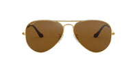 Thumbnail for Ray-Ban RB3025 Classic Aviator Sunglasses, Gold/Brown Polarized, 58 mm