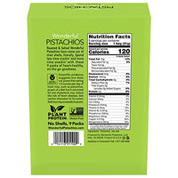 Thumbnail for Wonderful Pistachios No Shells, Roasted & Salted Nuts, 0.75 Ounce Bag (Pack of 9), Protein Snacks, Gluten Free, On-the-Go, Individually Wrapped Snacks