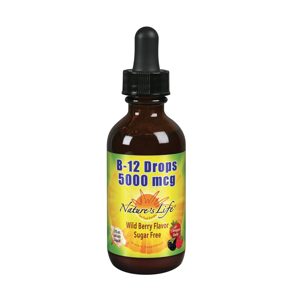 Nature's Life B-12 Drops, Methlycobalamin 4 oz (2 Fl Oz (Pack of 1))