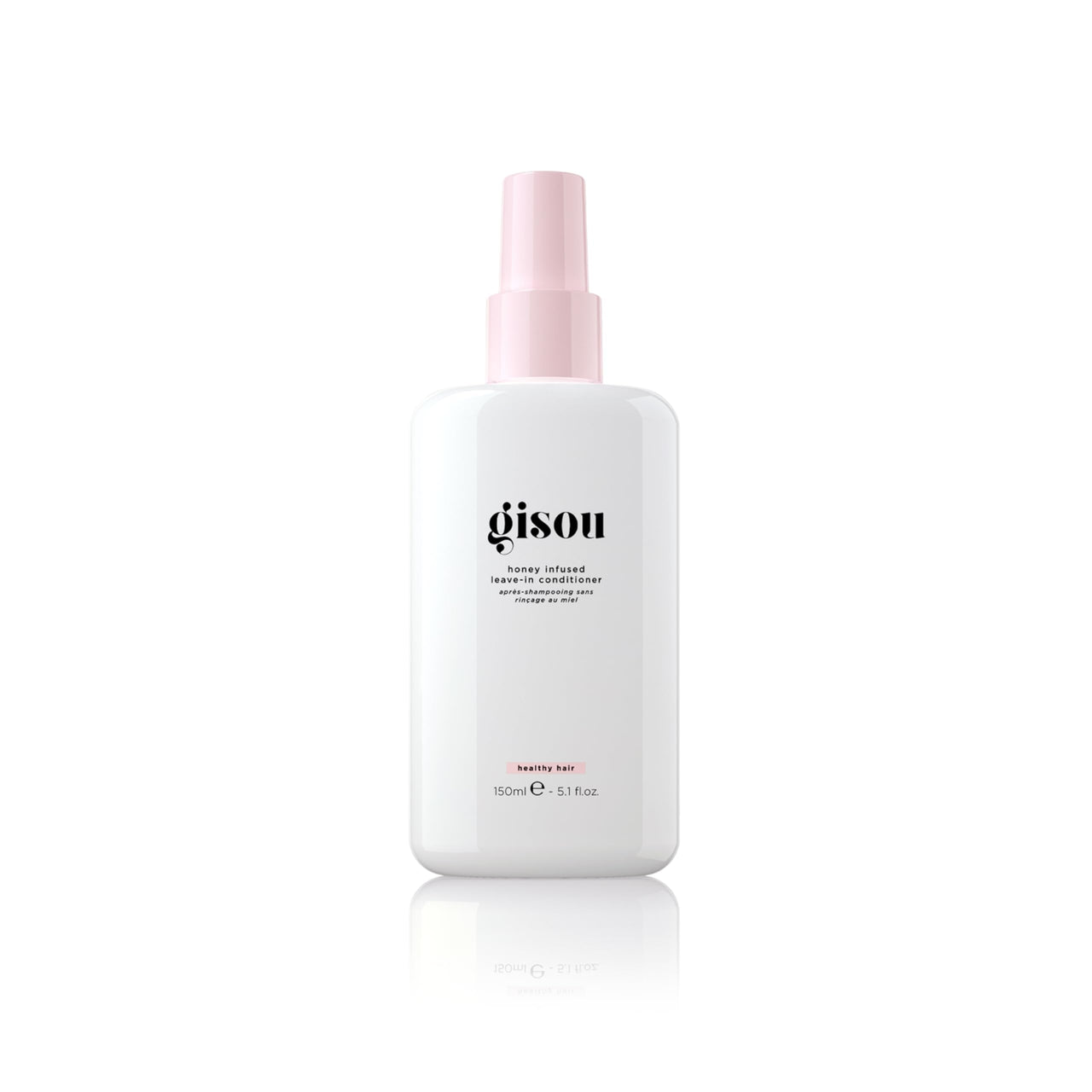 Gisou Honey Infused Leave-In Conditioner – Detangling, Hydration & Frizz Control with Mirsalehi Honey, Argan Oil & Baobab Extract, 5.1 Fl Oz