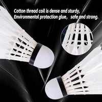 Thumbnail for ZHENAN 12-Pack Advanced Goose Feather Badminton Shuttlecocks with Great Stability and Durability,Indoor Outdoor Sports Hight Speed Training Badminton Birdies Balls