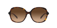 Thumbnail for COACH HC8360F Low Bridge Fit Sunglasses, Dark Tortoise/Brown Gradient, 58 mm